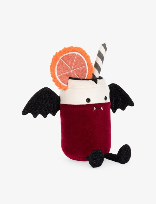 JCDB2630035-76_3 JELLYCAT 萬聖節限定飲料娃娃俯視角度,呈現頂部設計與整體比例,尺寸約16cm