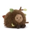 JCDB2630040-88_4 JELLYCAT Amuseables Mulshi Woodland Floor 側面特寫,呈現柔軟蓬鬆毛皮質感