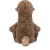 JCDB2630042-86_3 JELLYCAT Brooke Otter 水獺娃娃背面,展示蓬鬆棕色毛茸茸尾部與整體比例