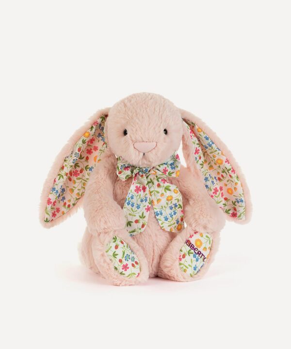 JCDB2630045-14_2 JELLYCAT Liberty Mirabelle 兔子娃娃側面,顯示高 31cm 完整身形與柔軟聚酯纖維材質