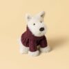 JCDB2630051-00_2 JELLYCAT Munro 蘇格蘭梗犬側面角度,展示立體身形與酒紅針織毛衣細節