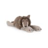 JCDB2630052-85_1-uni 英國 JELLYCAT Ulrich Wolf 烏爾里希狼絨毛娃娃正面,展示斑駁棕色絨毛與溫和微笑