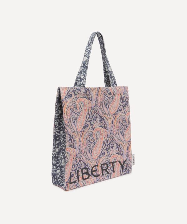 LYBB2632008-75_2 Liberty London 手提袋側面近拍,清晰呈現側邊加固縫線與棉帆布質地