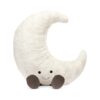 JCDB2640003-00_1-uni JELLYCAT Gigantic Amuseable Moon 120cm 巨型白色月亮絨毛娃娃正面全身照,展示奶白色絨毛與燈芯絨小靴子